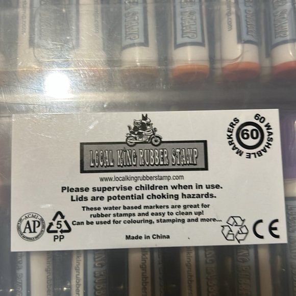 Local King Rubber Stamp 60 Pc Marker Set - Picture 4 of 7